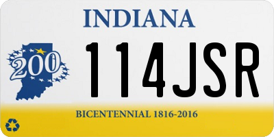 IN license plate 114JSR