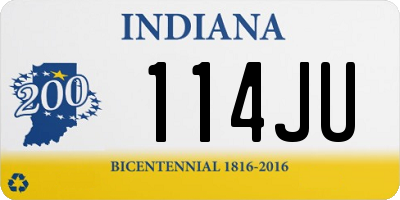 IN license plate 114JU