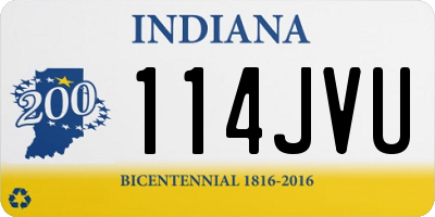 IN license plate 114JVU