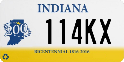 IN license plate 114KX