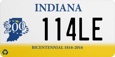 IN license plate 114LE