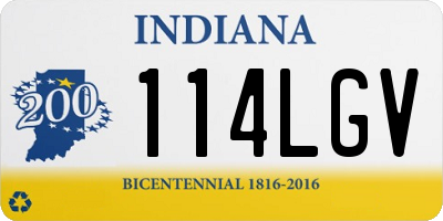IN license plate 114LGV