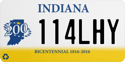 IN license plate 114LHY