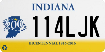 IN license plate 114LJK