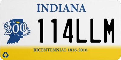 IN license plate 114LLM