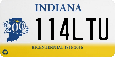 IN license plate 114LTU