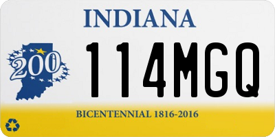 IN license plate 114MGQ