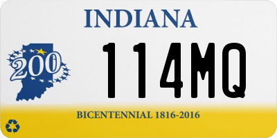 IN license plate 114MQ