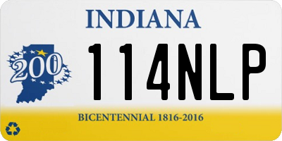 IN license plate 114NLP