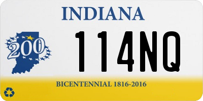 IN license plate 114NQ