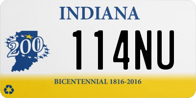 IN license plate 114NU