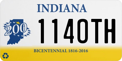 IN license plate 114OTH