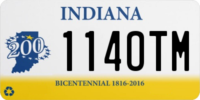 IN license plate 114OTM