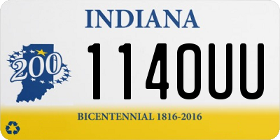IN license plate 114OUU