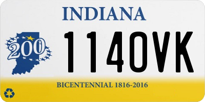 IN license plate 114OVK