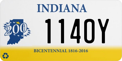 IN license plate 114OY