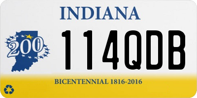 IN license plate 114QDB
