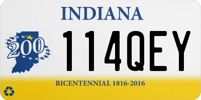 IN license plate 114QEY