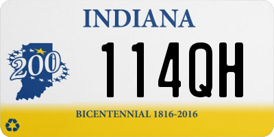 IN license plate 114QH