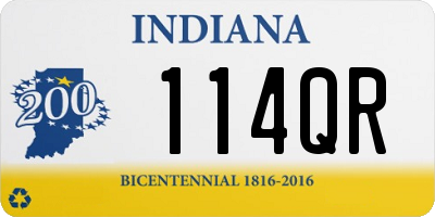 IN license plate 114QR