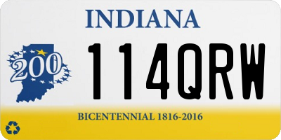IN license plate 114QRW
