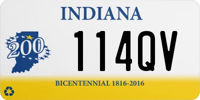 IN license plate 114QV