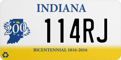 IN license plate 114RJ