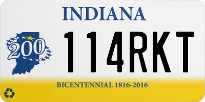 IN license plate 114RKT