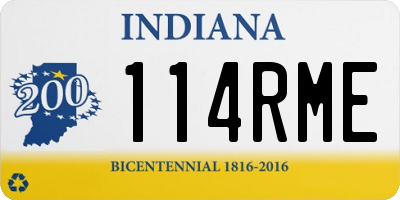IN license plate 114RME