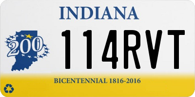 IN license plate 114RVT