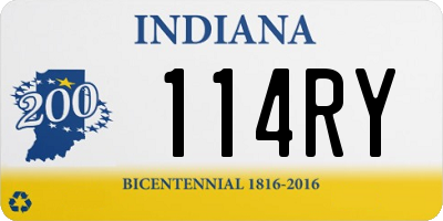 IN license plate 114RY