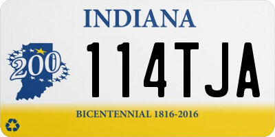 IN license plate 114TJA