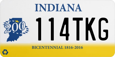 IN license plate 114TKG
