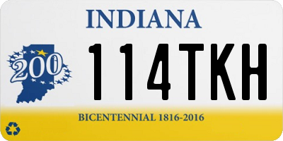 IN license plate 114TKH