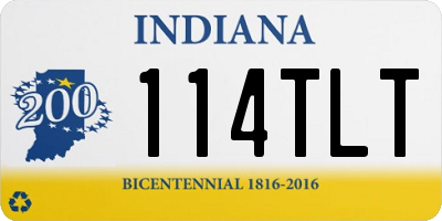 IN license plate 114TLT