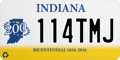IN license plate 114TMJ