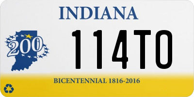 IN license plate 114TO