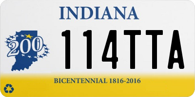 IN license plate 114TTA