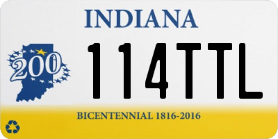 IN license plate 114TTL