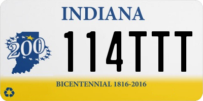 IN license plate 114TTT