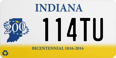 IN license plate 114TU