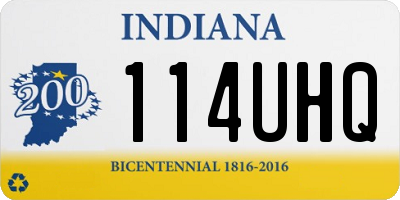IN license plate 114UHQ