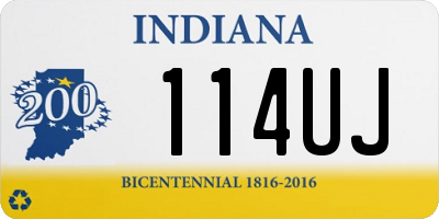 IN license plate 114UJ