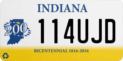 IN license plate 114UJD