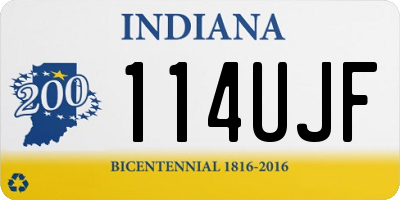 IN license plate 114UJF