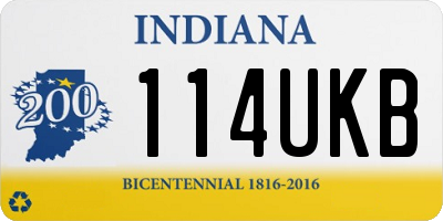 IN license plate 114UKB