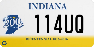 IN license plate 114UQ