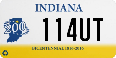 IN license plate 114UT