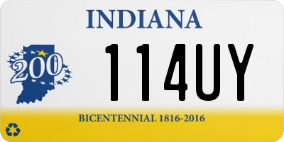 IN license plate 114UY