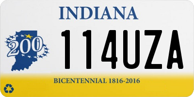 IN license plate 114UZA